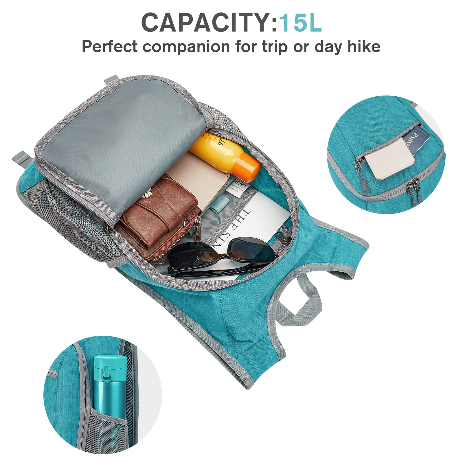 G4Free - G4Free 10L/15L Lightweight Hiking Backpack -TN22B044A