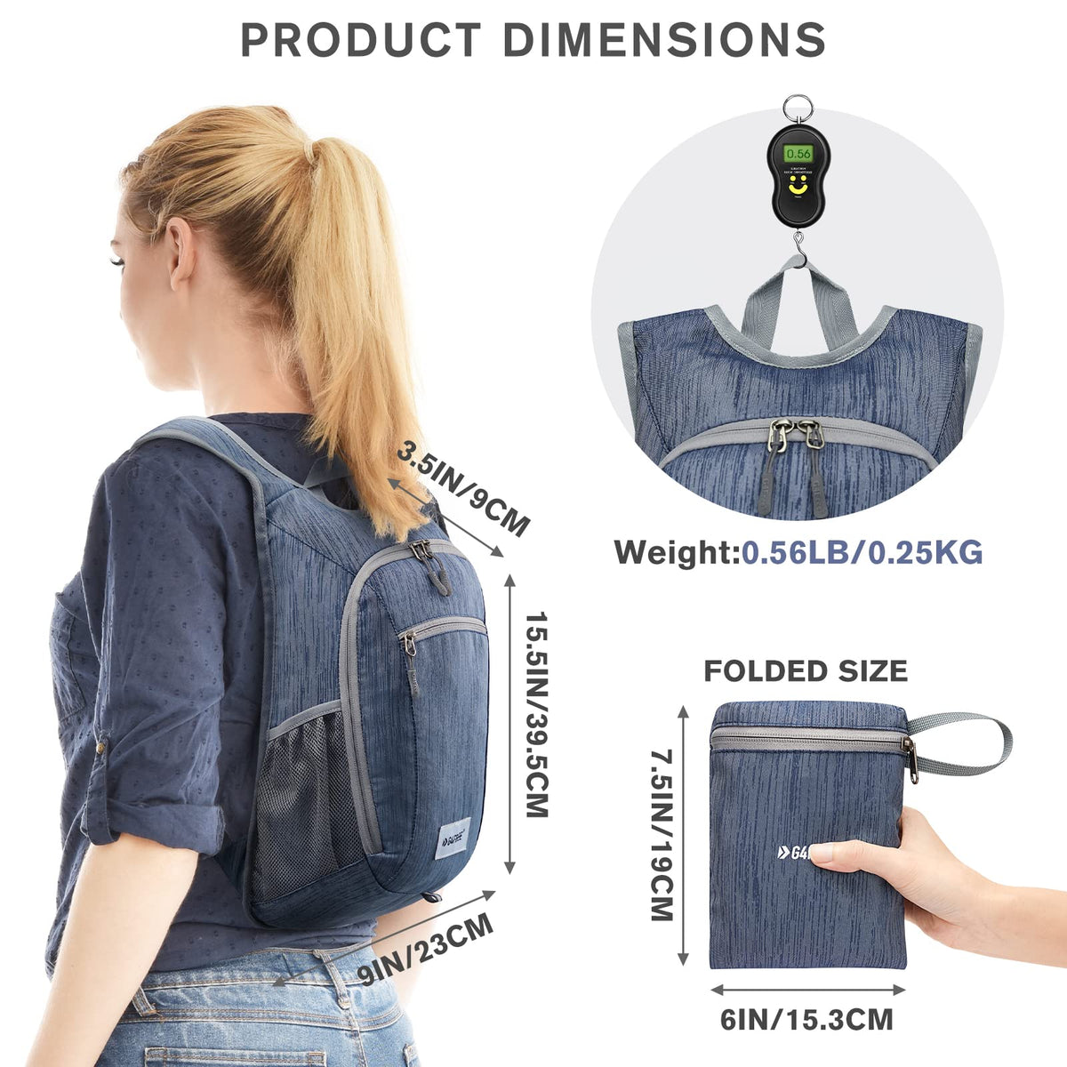 G4Free - G4Free 10L/15L Lightweight Hiking Backpack -TN22B044A-TN23B214A-TN24B381A-TN22B044D-TN23B214D