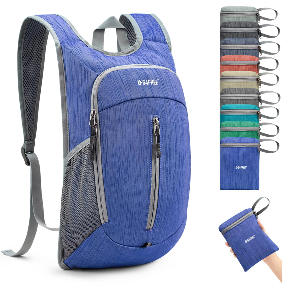 G4Free - G4Free 10L Small Travel Hiking Daypack -TN22B157E-TN22B157A-TN22B157G-TN22B157B-TN22B157J