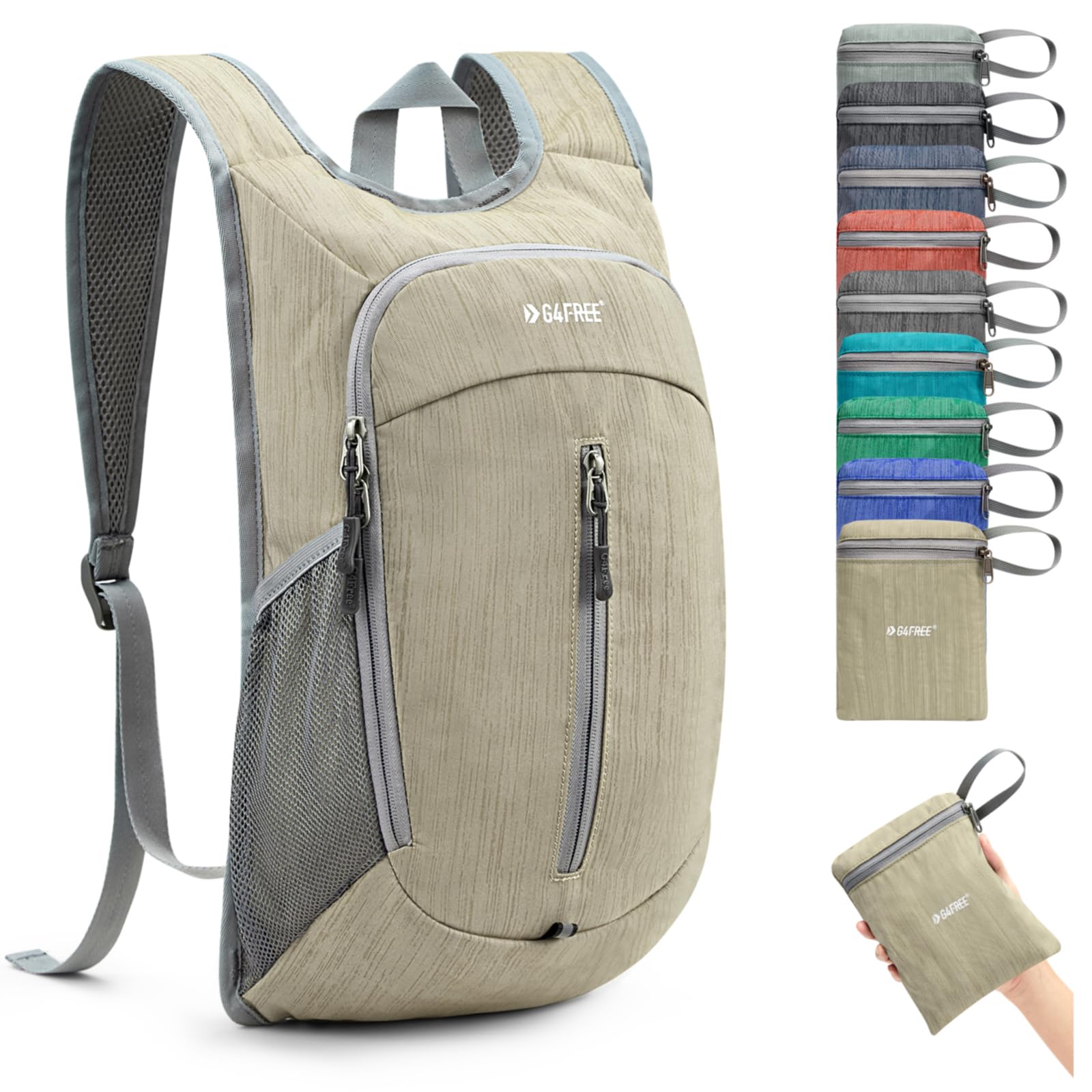 G4Free - G4Free 10L Small Travel Hiking Daypack -TN22B157E-TN22B157A-TN22B157G-TN22B157B-TN22B157J