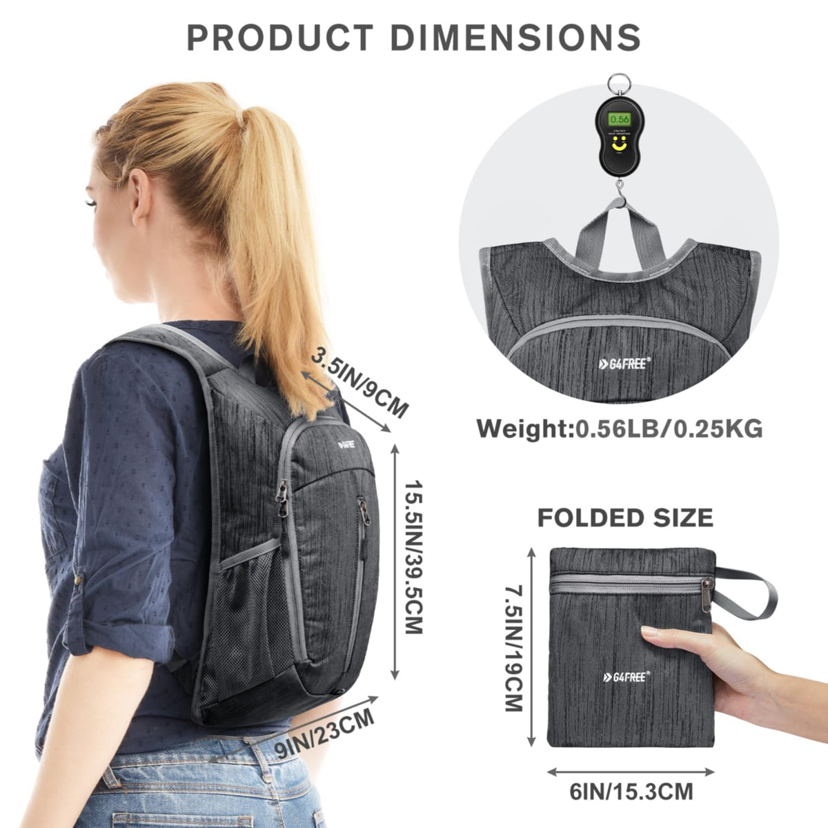 G4Free - G4Free 10L Small Travel Hiking Daypack -TN22B157E-TN22B157A-TN22B157G-TN22B157B-TN22B157J