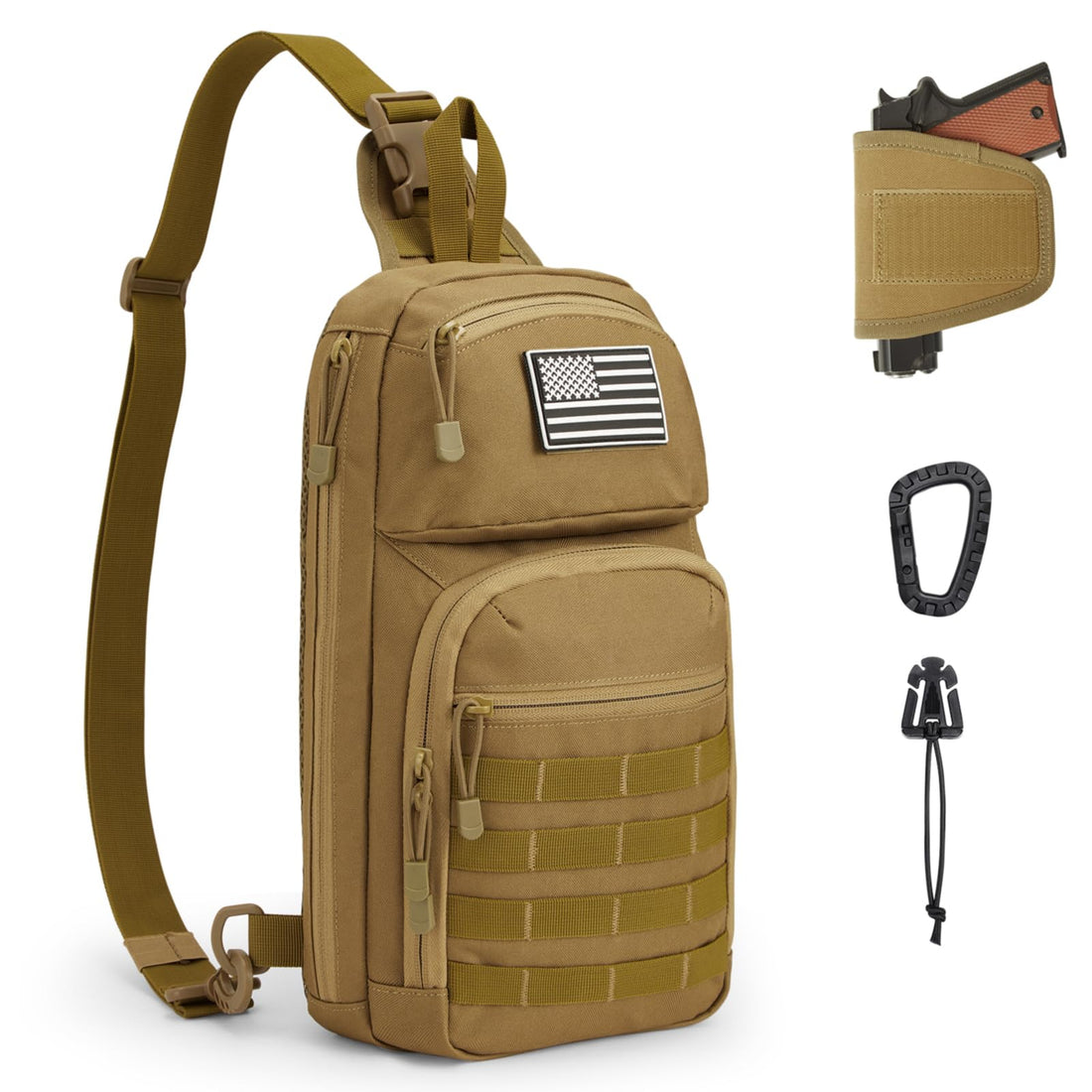G4Free - G4Free 10L Tactical EDC Sling Bag -TN23B216B-TN23B216D-TN23B216C-TN23B216A