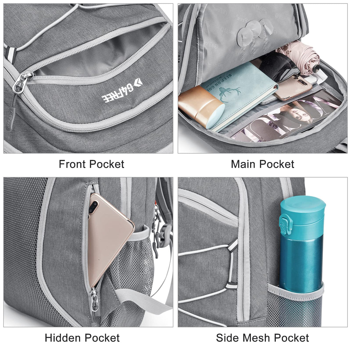 G4Free - G4Free 12L Mini Outdoor Hiking Daypack -TN22B107A-TN22B107C-TN22B107B