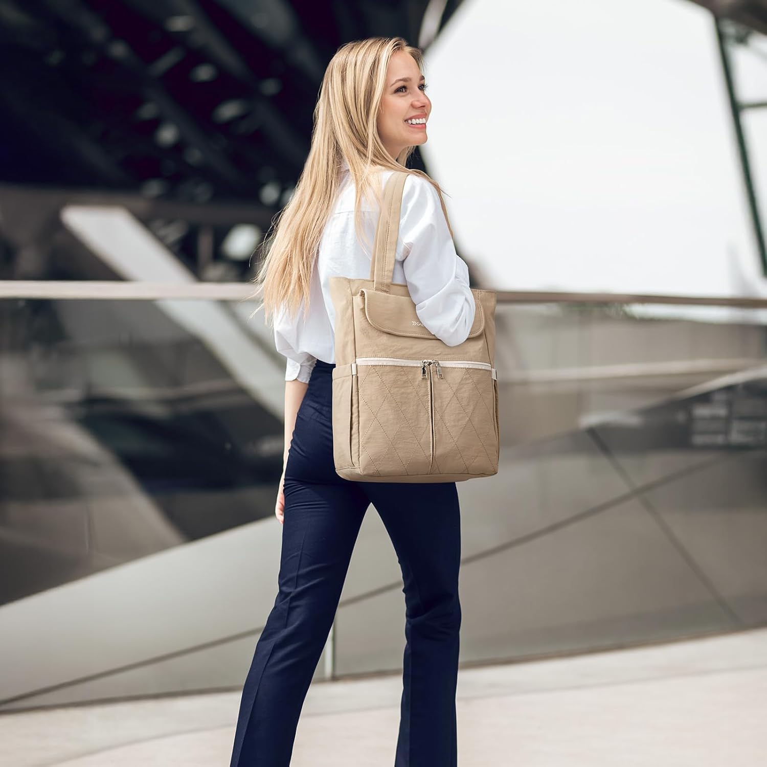 G4Free - G4Free 2 in 1 Tote Backpack Fits 15" Laptop, Women Bag Daypack -TN24B475A-TN24B475C-TN24B475B