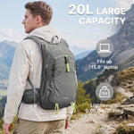 G4Free - G4Free 20L Lightweight Hiking Backpack with Waist Strap -TN25B615A-TN25B615B-TN25B615C