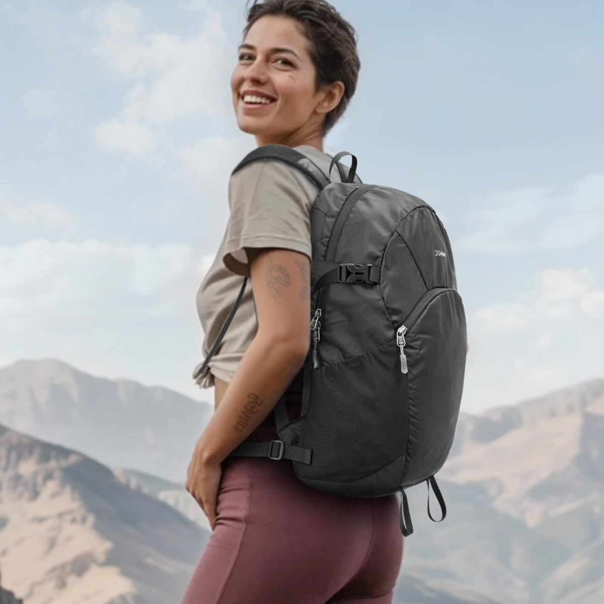 G4Free - G4Free 25L Packable Hiking Backpack with Thickened Back Panel -TN25B507A-TN25B507B-TN25B507C