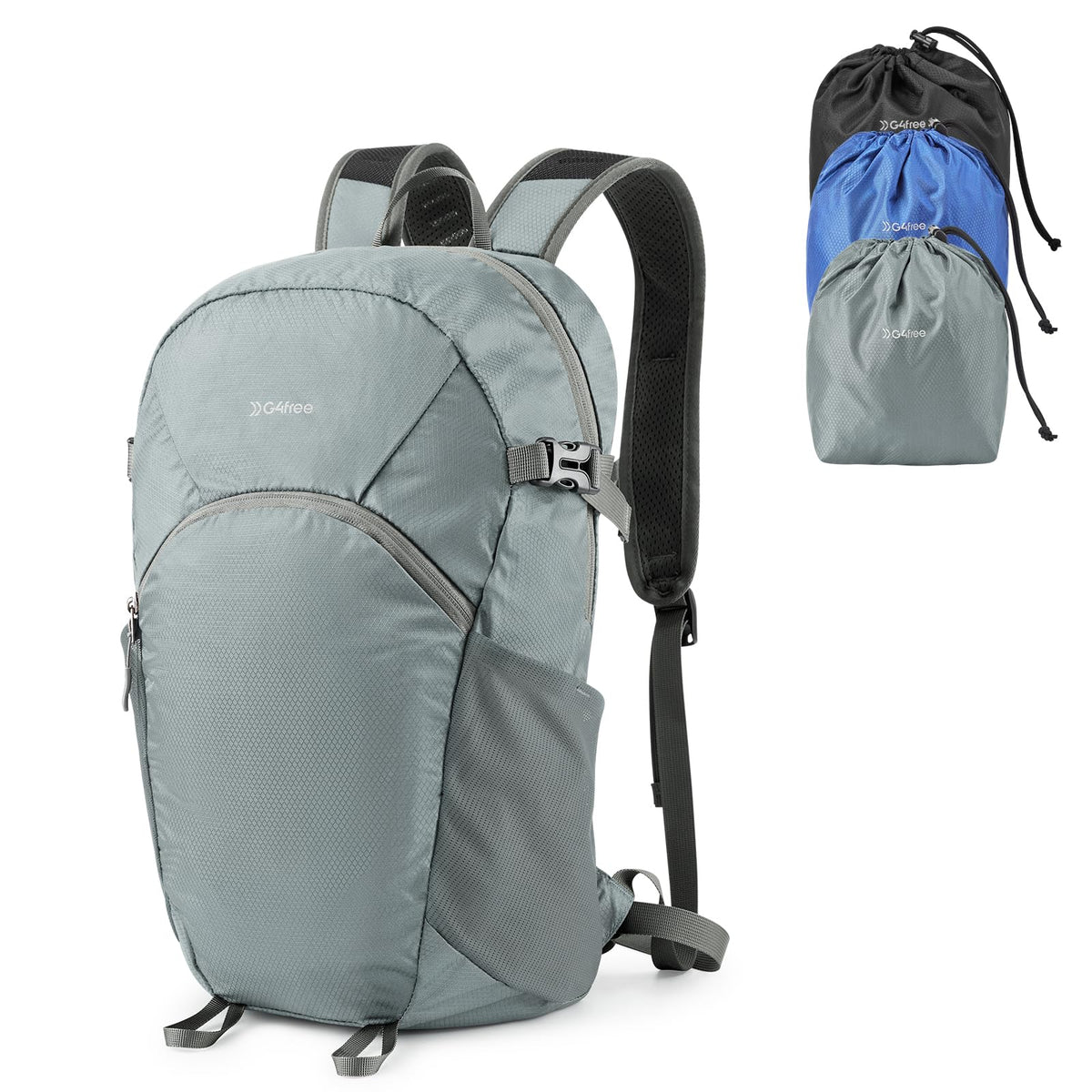 G4Free - G4Free 25L Packable Hiking Backpack with Thickened Back Panel -TN25B507A-TN25B507B-TN25B507C