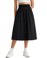 G4Free - G4Free 29" High Waisted Midi Skirt with Pockets UPF 50+ Quick Dry -GF26S960A001A-S-GF26S960A001B-M-GF26S960A001C-L-GF26S960A001D-XL-GF26S960A001F-XS