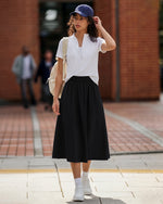G4Free - G4Free 29" High Waisted Midi Skirt with Pockets UPF 50+ Quick Dry -GF26S960A001A-S-GF26S960A001B-M-GF26S960A001C-L-GF26S960A001D-XL-GF26S960A001F-XS