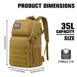 G4Free - G4Free 35L Military Tactical Backpack Survival Molle Pack -TN22B147B