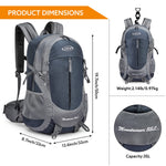 G4Free - G4Free 35L Outdoor Sports Travel Daypack with Rain Cover -D02V647A-D02V647C-D02V647D-D02V647F-D02V647B
