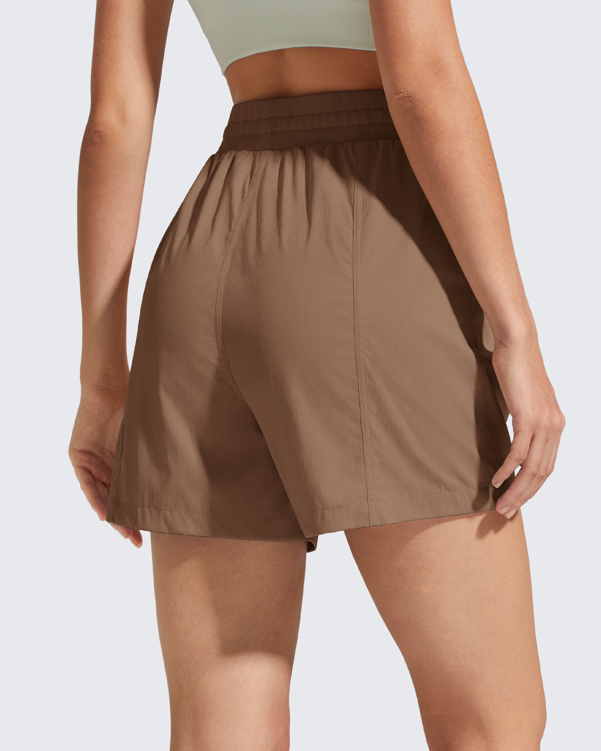 G4Free - G4Free 4" High Waisted Casual Shorts with Pockets -GF26E847A001A-S-GF26E847A001B-M-GF26E847A001C-L-GF26E847A001D-XL-GF26E847A001E-XXL