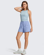 G4Free - G4Free 4" High Waisted Casual Shorts with Pockets -GF26E847A001A-S-GF26E847A001B-M-GF26E847A001C-L-GF26E847A001D-XL-GF26E847A001E-XXL