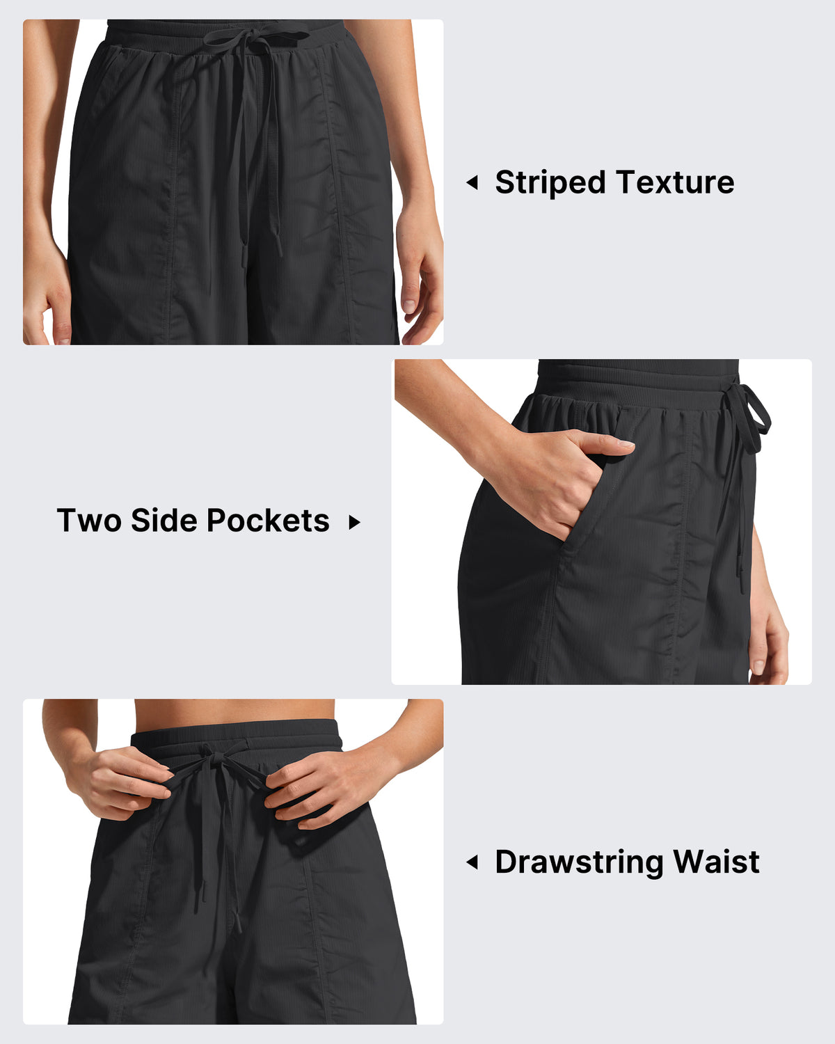G4Free - G4Free 4" High Waisted Casual Shorts with Pockets -GF26E847A001A-S-GF26E847A001B-M-GF26E847A001C-L-GF26E847A001D-XL-GF26E847A001E-XXL
