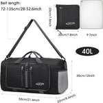 G4Free - G4Free 40L/65L Foldable Duffel Bag, Water-Repellent Travel Backpack -TN23B231L-TN23B231A-D01V085B-D01V085G-D01V085E