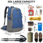 G4Free - G4Free 40L Lightweight Travel Backpack with Rain Cover -TN26B623A-TN26B623B-TN26B623C