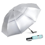 G4Free - G4Free 42/46/54/62 Inch 10 Ribs Windproof for Rain Double Canopy Auto Umbrella -NT24A453F-TN23A229F-TN23A230F-TN22A110F-NT24A453G