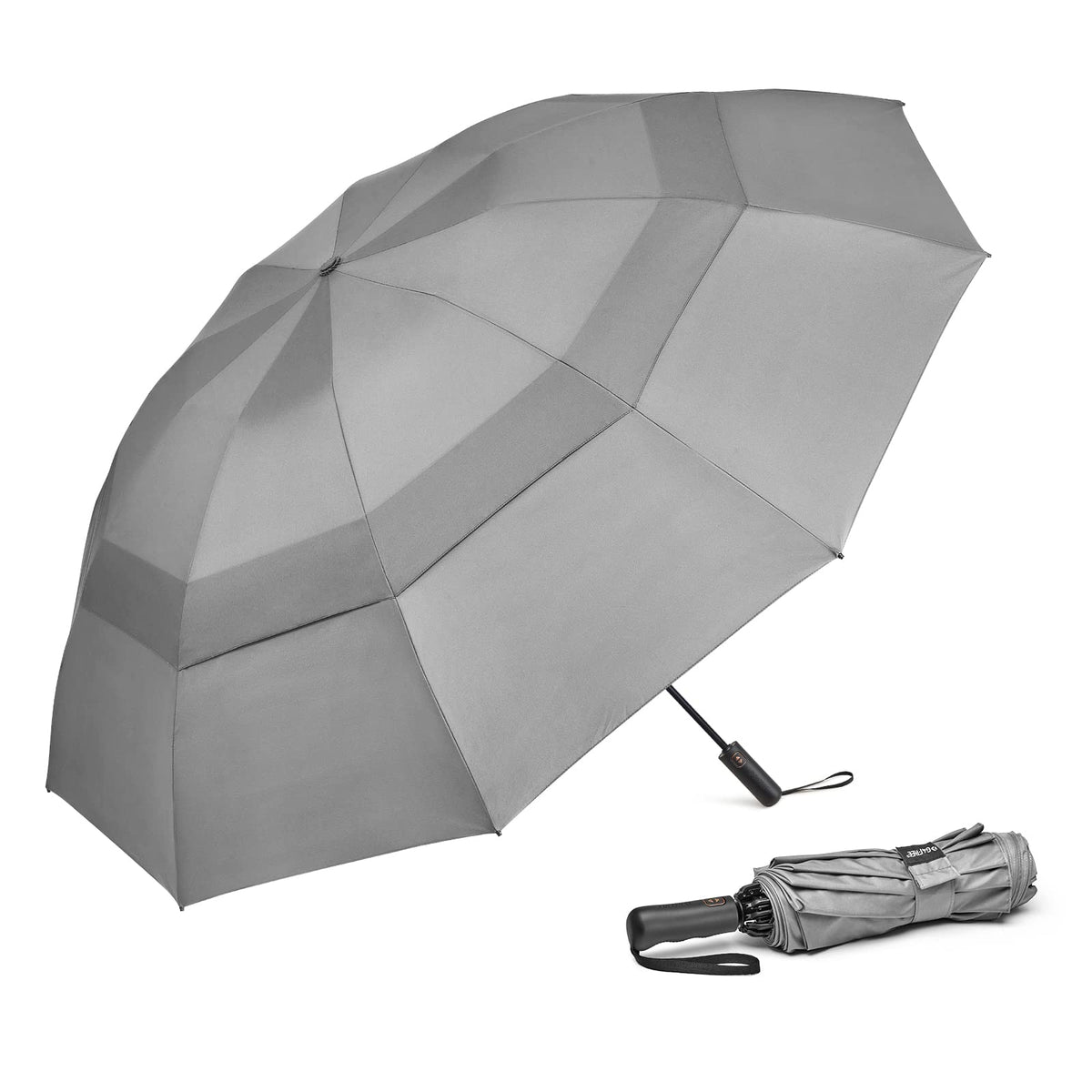 G4Free - G4Free 42/46/54/62 Inch 10 Ribs Windproof for Rain Double Canopy Auto Umbrella -NT24A453F-TN23A229F-TN23A230F-TN22A110F-NT24A453G