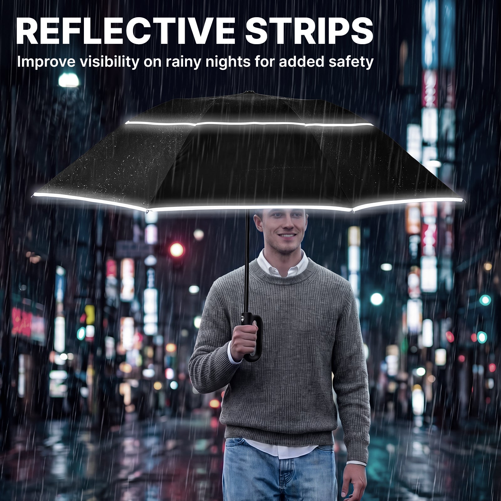 G4Free - G4Free 46" Inverted Umbrella – Carabiner Handle -NT25A620A-NT25A620B-NT25A620C-NT25A620D