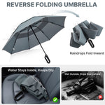 G4Free - G4Free 46" Inverted Umbrella – Carabiner Handle -NT25A620A-NT25A620B-NT25A620C-NT25A620D