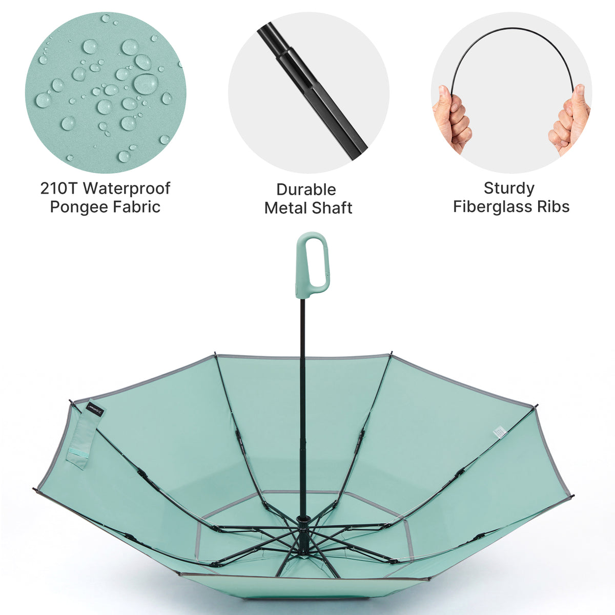 G4Free - G4Free 46" Inverted Umbrella – Carabiner Handle -NT25A620A-NT25A620B-NT25A620C-NT25A620D