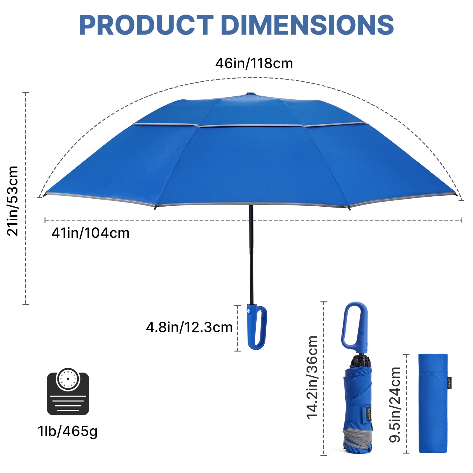 G4Free - G4Free 46" Inverted Umbrella – Carabiner Handle -NT25A620A-NT25A620B-NT25A620C-NT25A620D