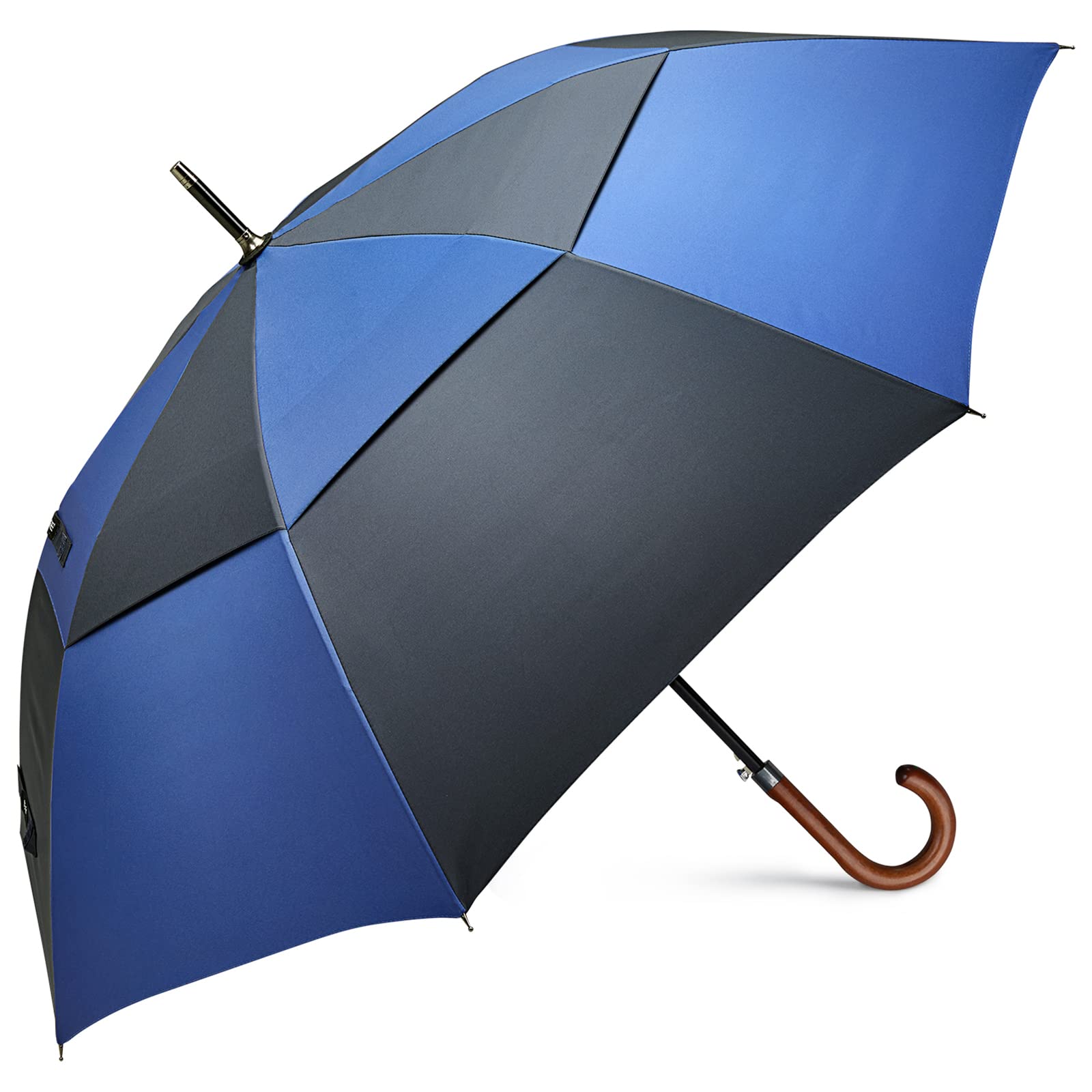 G4Free - G4Free 52/62inch Wooden J Handle Auto Open  Golf Umbrella -D02V552A-D02V657A-D02V552B-D02V657B-D02V552J