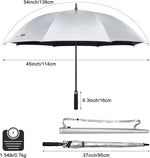 G4Free - G4Free 54/62 Inch Windproof UV Protection Extra Large Auto Stick Long Umbrella -TN21A012C-TN23A187C-TN21A012A-TN23A187A-TN21A012B