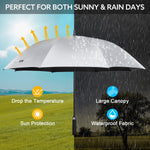 G4Free - G4Free 54/62 Inch Windproof UV Protection Golf Umbrella -TN23A187B-TN23A187A-TN23A187D-TN23A187C