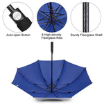 G4Free - G4Free 54/62 Inch Windproof UV Protection Golf Umbrella -TN23A187B-TN23A187A-TN23A187D-TN23A187C