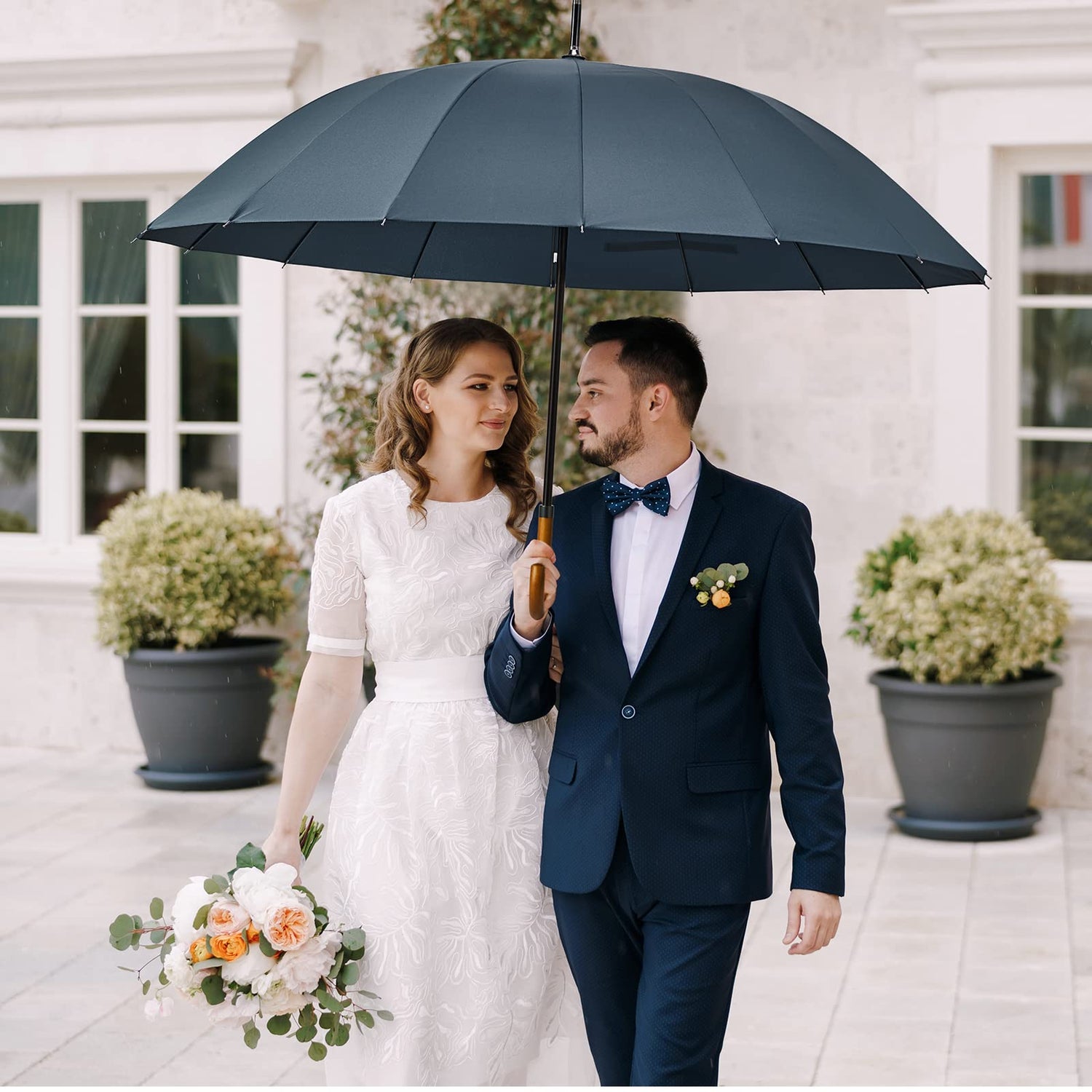 G4Free - G4Free 54 Inch 16 Ribs Large Windproof Umbrella for 2 Persons -NT22A136A-NT22A136B-NT22A136C