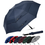 G4Free - G4Free 62 Inch Portable Automatic Open Oversize Vented Double Canopy Umbrellas -D02V684A-D02V684M-D02V684B-D02V684E-D02V684D