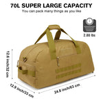 G4Free - G4Free 70L Large Duffle Bag Men Sports Gym Backpack -TN22B146B-TN22B146A