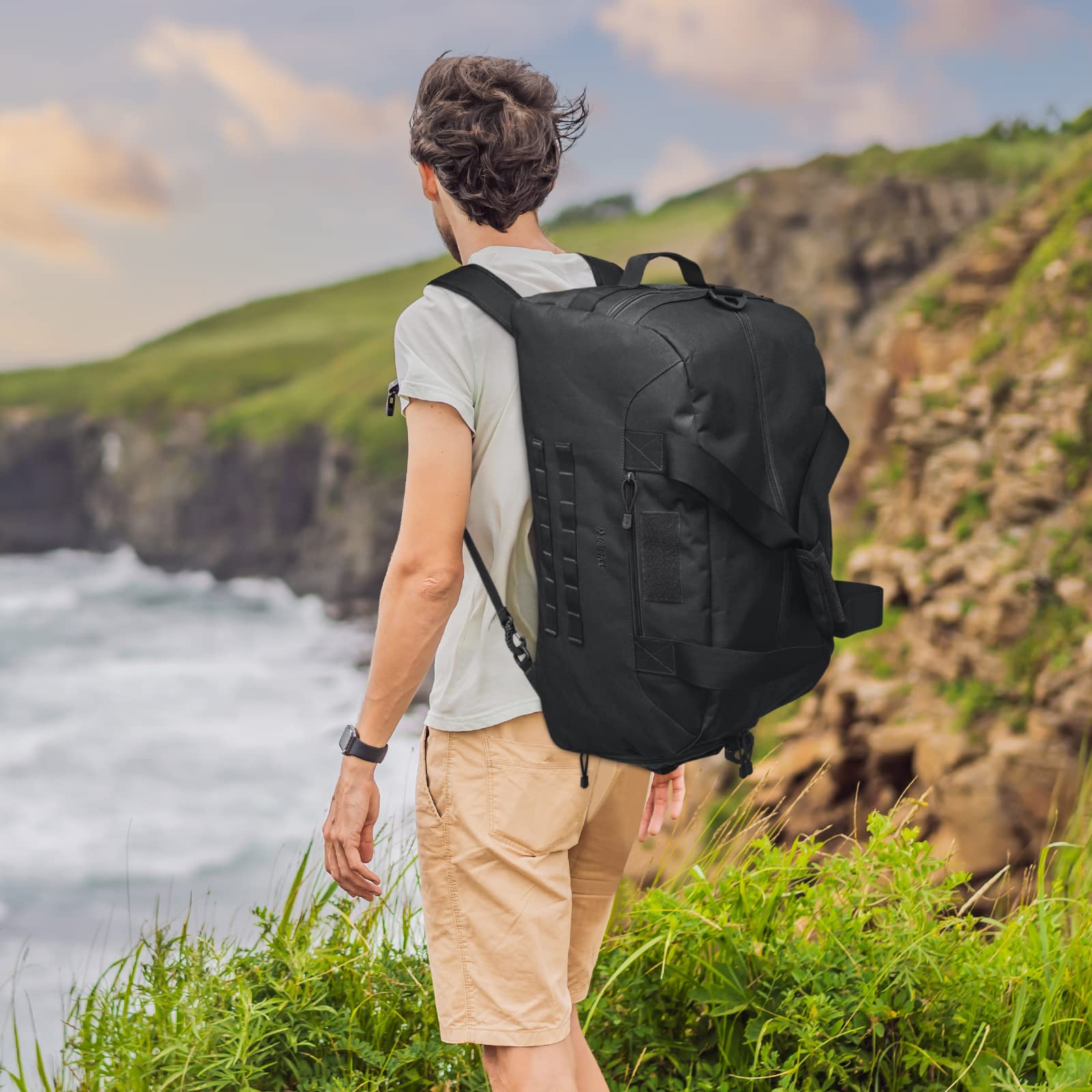 G4Free - G4Free 70L Large Duffle Bag Men Sports Gym Backpack -TN22B146B-TN22B146A