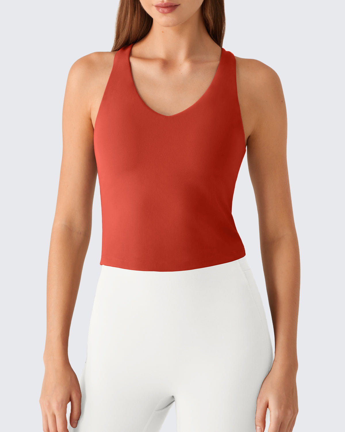 G4Free - G4Free BareFeel Racerback Tank Top with Removable Padded Bra -GF26L896A001A-S-GF26L896A001B-M-GF26L896A001C-L-GF26L896A001D-XL-GF26L896A001E-XXL
