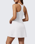 G4Free - G4Free BareFeel Racerback Tennis Dress with Built in Bra & Shorts -GF26V999A001A-S-GF26V999A001B-M-GF26V999A001C-L-GF26V999A001D-XL-GF26V999A001F-XS