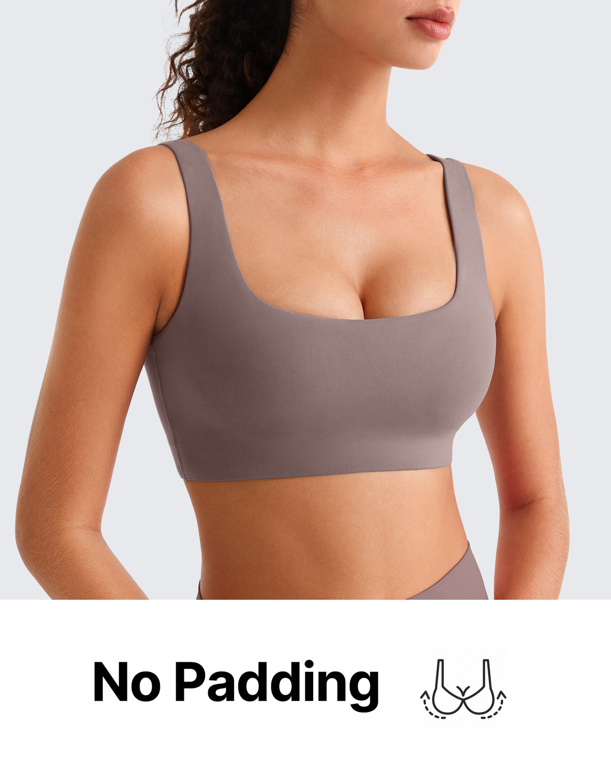 G4Free - G4Free BareFeel Square Neck Sports Bra – Non Padded U Back -GF26C965A001A-S-GF26C965A001B-M-GF26C965A001C-L-GF26C965A001D-XL-GF26C965A001F-XS