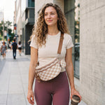 G4Free - G4Free Checkered Crossbody Bum Bag with Removable Pouch Lightweight -TN26B628A-TN26B628B-TN26B628C-TN26B628D-TN26B628E