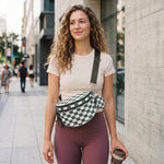 G4Free - G4Free Checkered Crossbody Bum Bag with Removable Pouch Lightweight -TN26B628A-TN26B628B-TN26B628C-TN26B628D-TN26B628E