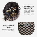 G4Free - G4Free Checkered Crossbody Bum Bag with Removable Pouch Lightweight -TN26B628A-TN26B628B-TN26B628C-TN26B628D-TN26B628E