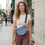 G4Free - G4Free Checkered Crossbody Bum Bag with Removable Pouch Lightweight -TN26B628A-TN26B628B-TN26B628C-TN26B628D-TN26B628E