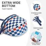 G4Free - G4Free Checkered Crossbody Bum Bag with Removable Pouch Lightweight -TN26B628A-TN26B628B-TN26B628C-TN26B628D-TN26B628E
