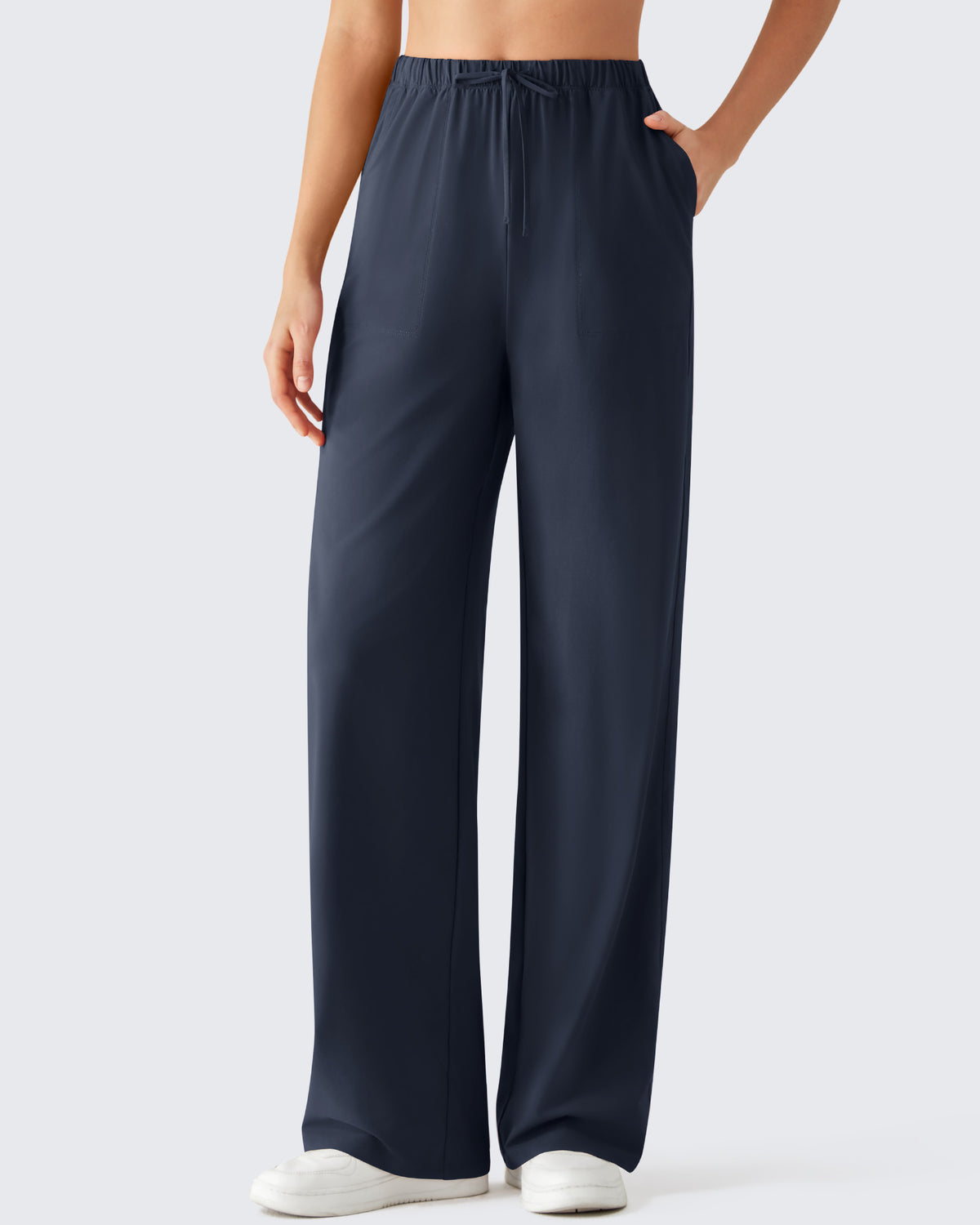 G4Free - G4Free Chillwhisp Drawstring Wide Leg Pants -GF26J874A001A-S