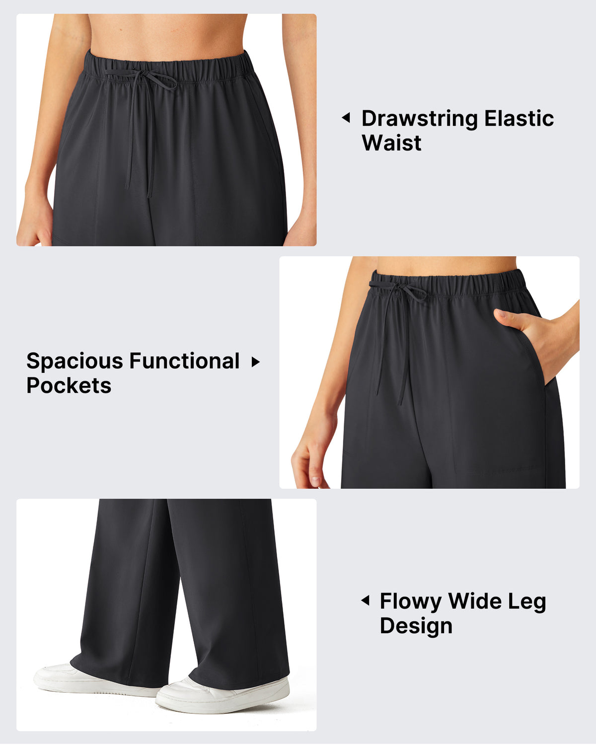 G4Free - G4Free Chillwhisp Drawstring Wide Leg Pants -GF26J874A001A-S-GF26J874A001B-M-GF26J874A001C-L-GF26J874A001D-XL-GF26J874A001E-XXL