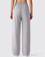 G4Free - G4Free Chillwhisp Drawstring Wide Leg Pants -GF26J874A001A-S-GF26J874A001B-M-GF26J874A001C-L-GF26J874A001D-XL-GF26J874A001E-XXL