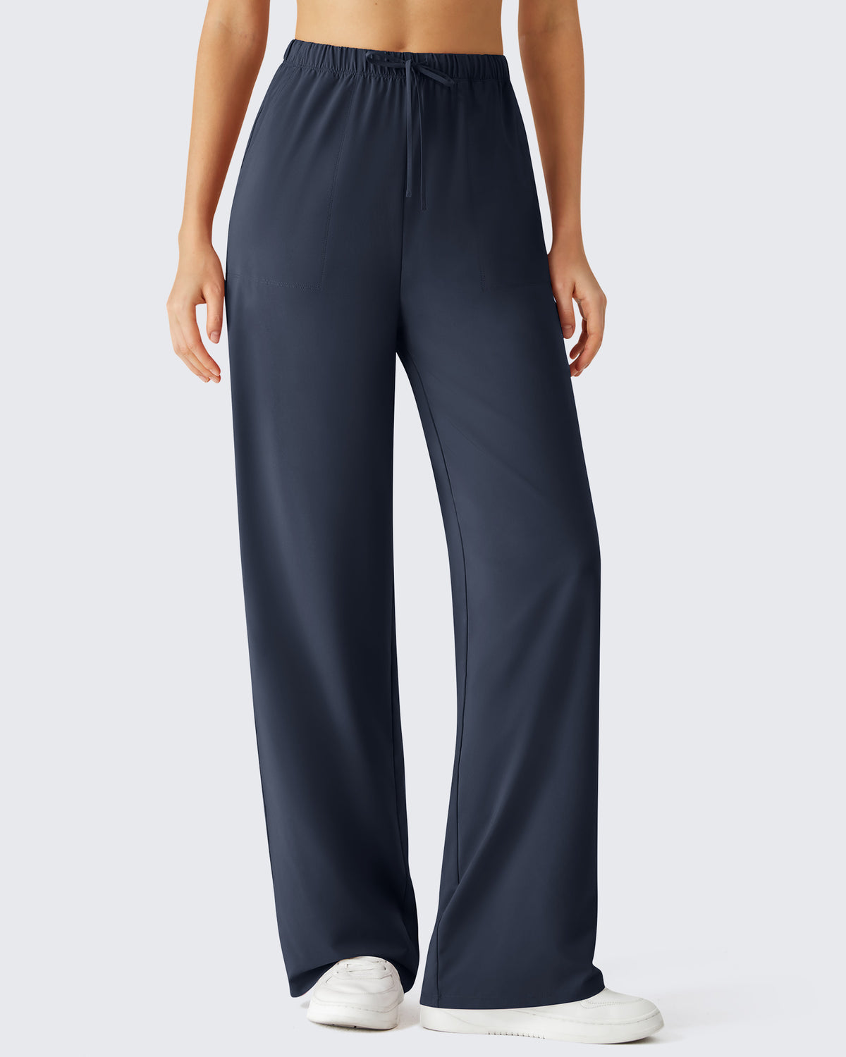 G4Free - G4Free Chillwhisp Drawstring Wide Leg Pants -GF26J874A001A-S-GF26J874A001B-M-GF26J874A001C-L-GF26J874A001D-XL-GF26J874A001E-XXL