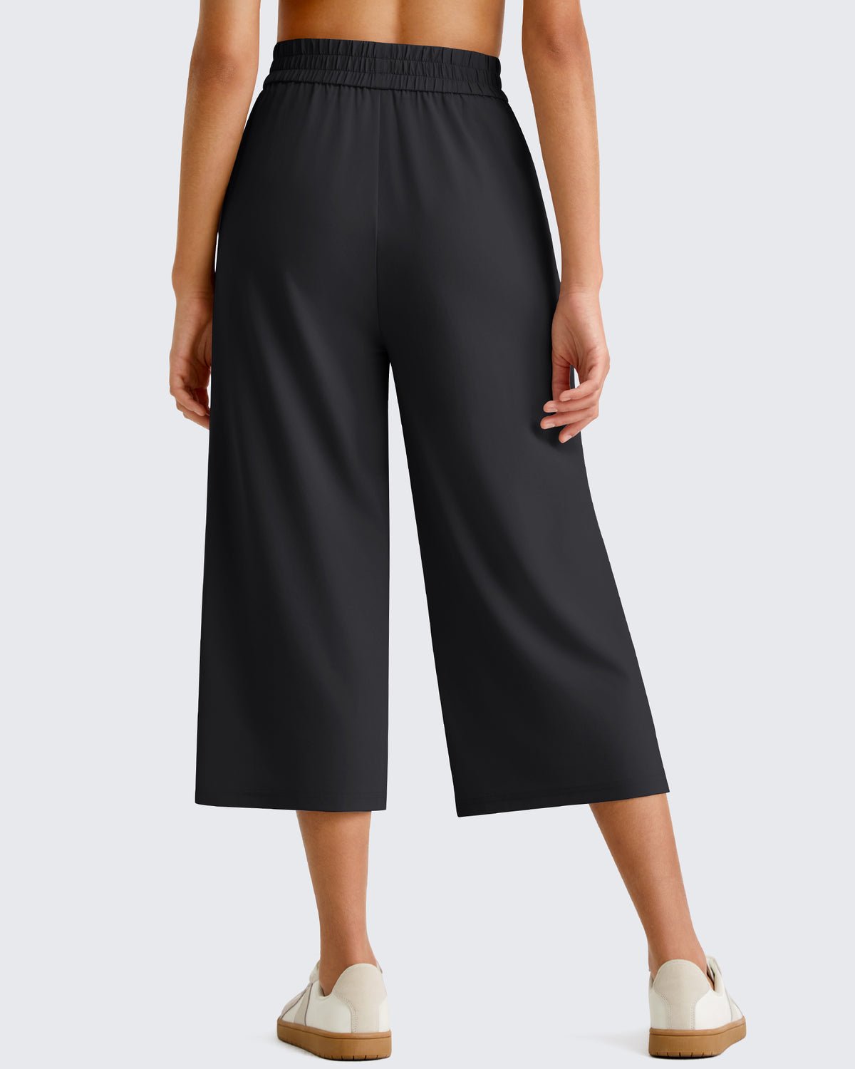 G4Free - G4Free Chillwhisp Lightweight Wide Leg Capris -GF26J900A001A-S-GF26J900A001B-M-GF26J900A001C-L-GF26J900A001D-XL-GF26J900A001E-XXL