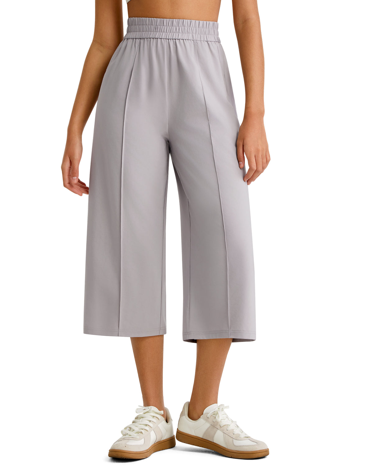 G4Free - G4Free Chillwhisp Lightweight Wide Leg Capris -GF26J900A001A-S-GF26J900A001B-M-GF26J900A001C-L-GF26J900A001D-XL-GF26J900A001E-XXL