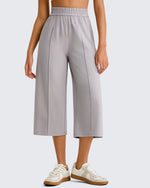 G4Free - G4Free Chillwhisp Lightweight Wide Leg Capris -GF26J900A001A-S-GF26J900A001B-M-GF26J900A001C-L-GF26J900A001D-XL-GF26J900A001E-XXL