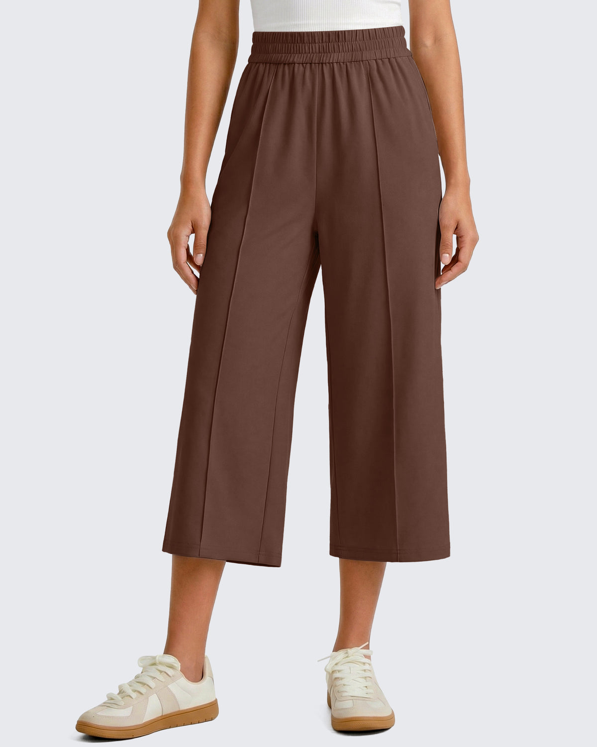 G4Free - G4Free Chillwhisp Lightweight Wide Leg Capris -GF26J900A001A-S-GF26J900A001B-M-GF26J900A001C-L-GF26J900A001D-XL-GF26J900A001E-XXL